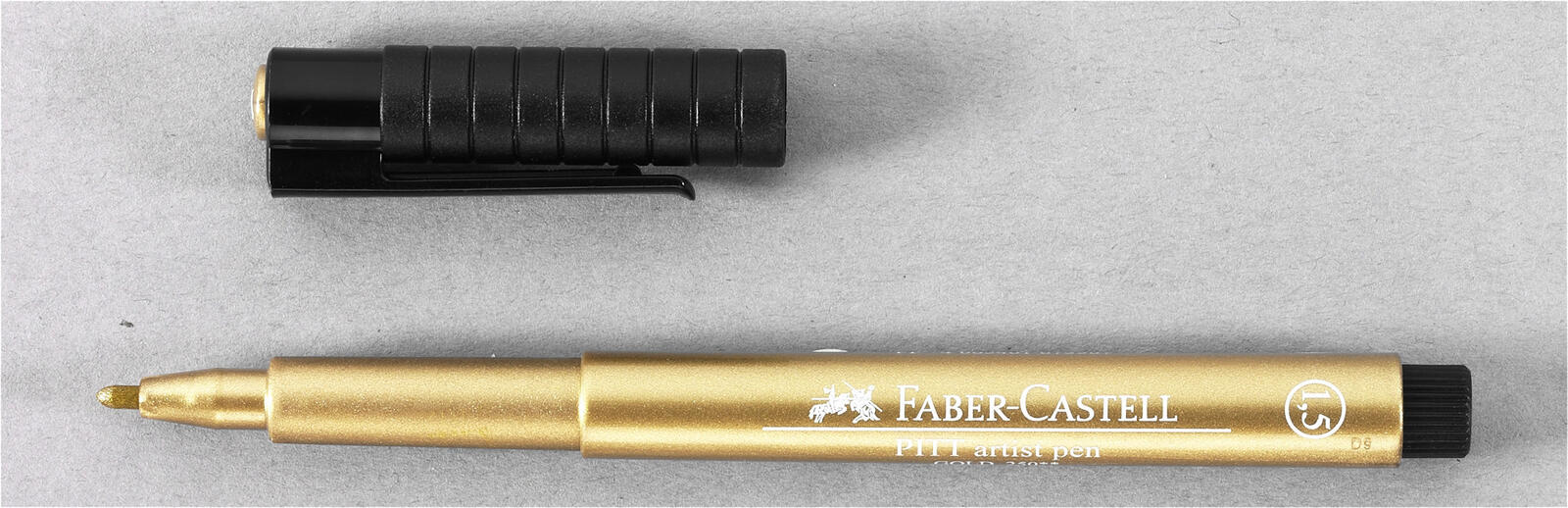 FABER-CASTELL Pitt Artist Pen Lackmarker 1.5 mm Gold FABER-CASTELL Pitt Artist Pen Lackmarker 1.5 mm Gold